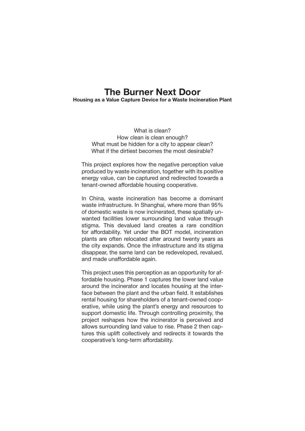 The Burner Next Door, portfolio page 5
