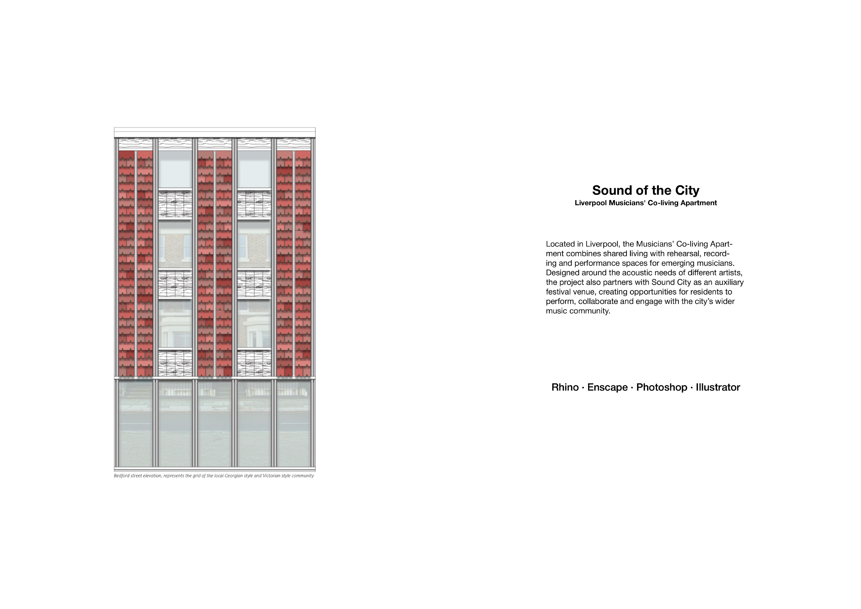 Sound of the City, portfolio page 1