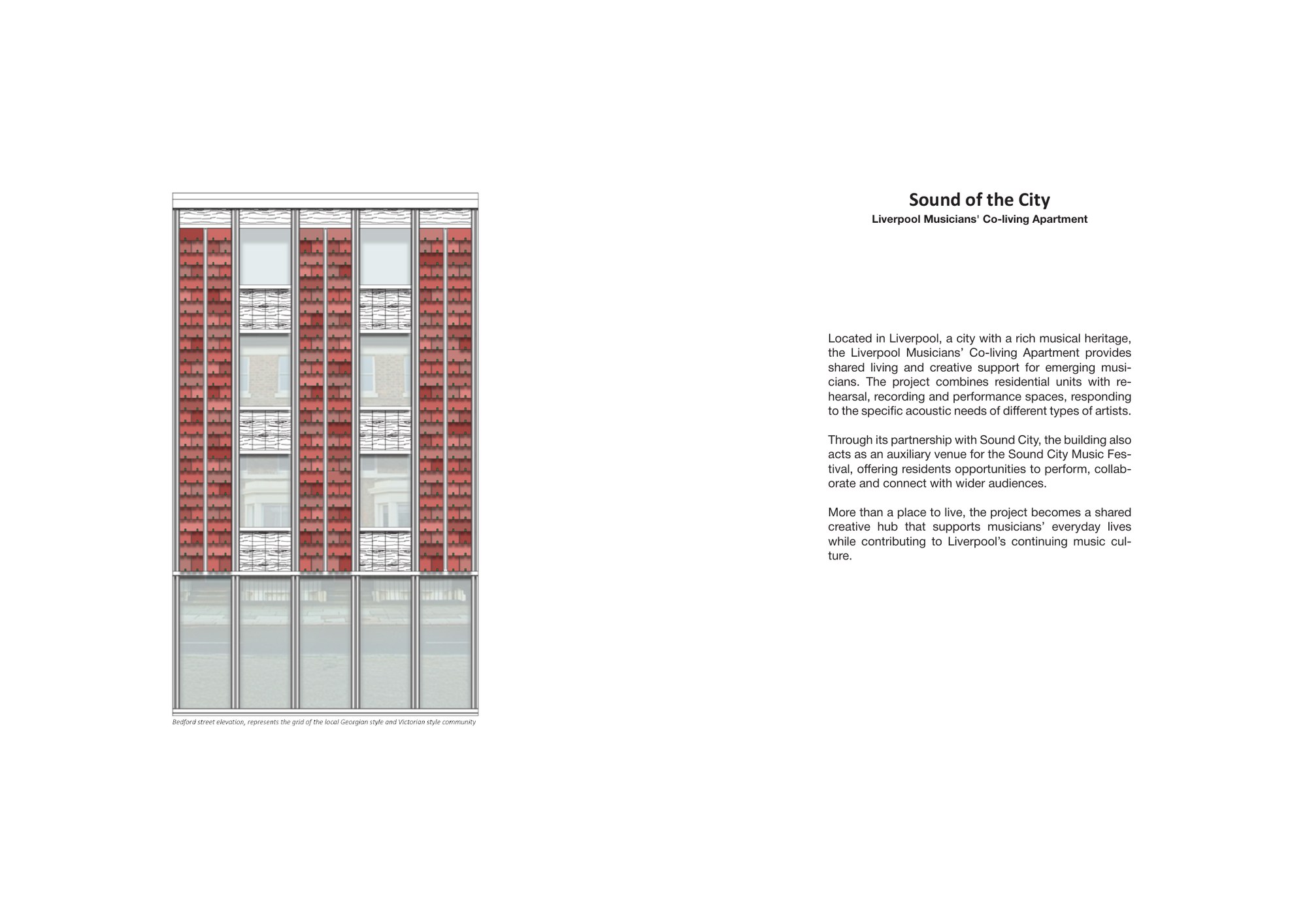 Sound of the City, portfolio page 1
