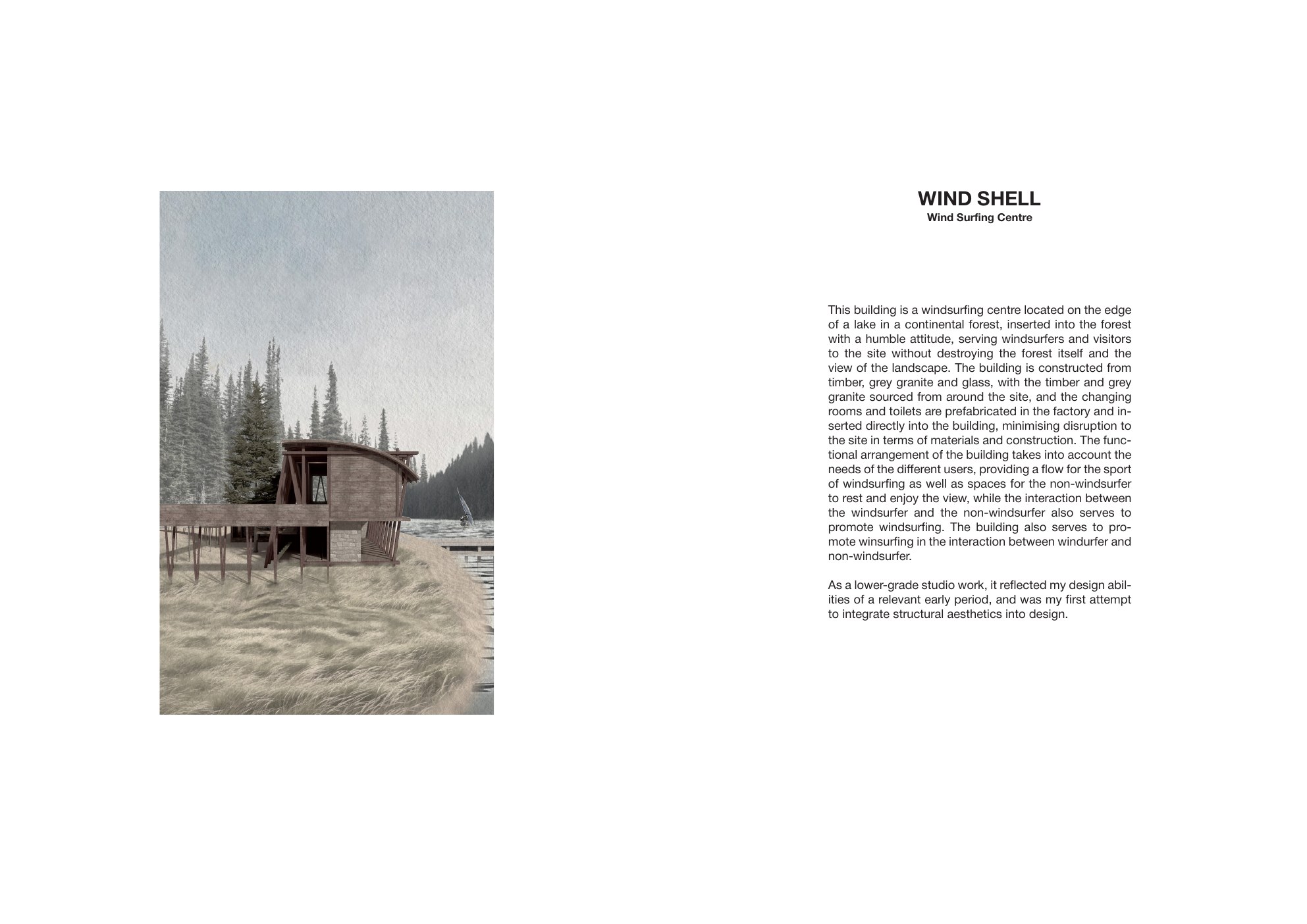 Windshell, portfolio page 1